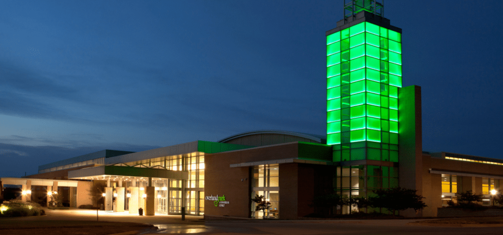 Outside view of Overland Park Convention Center - Social Media Engagement