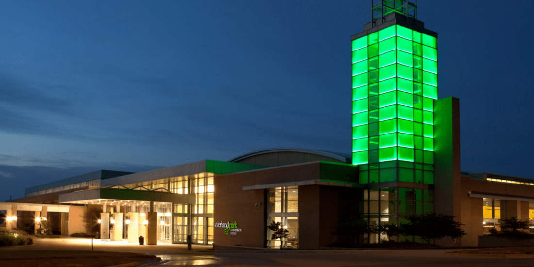 Outside view of Overland Park Convention Center - Social Media Engagement
