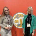 2 women pose for Content Marketing World 2023