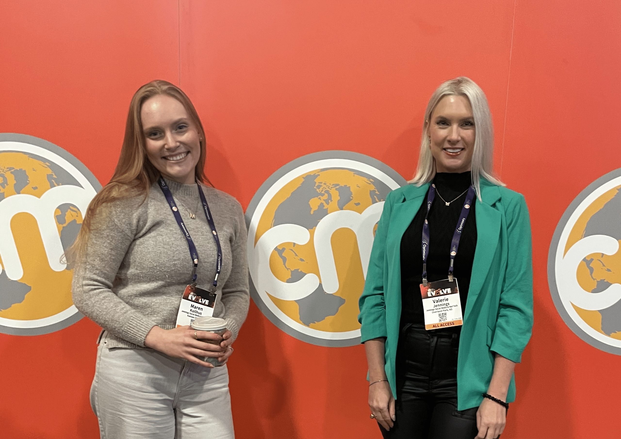 2 women pose for Content Marketing World 2023