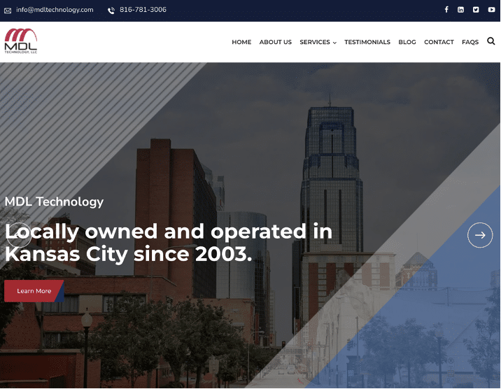 MDL Technology homepage 1