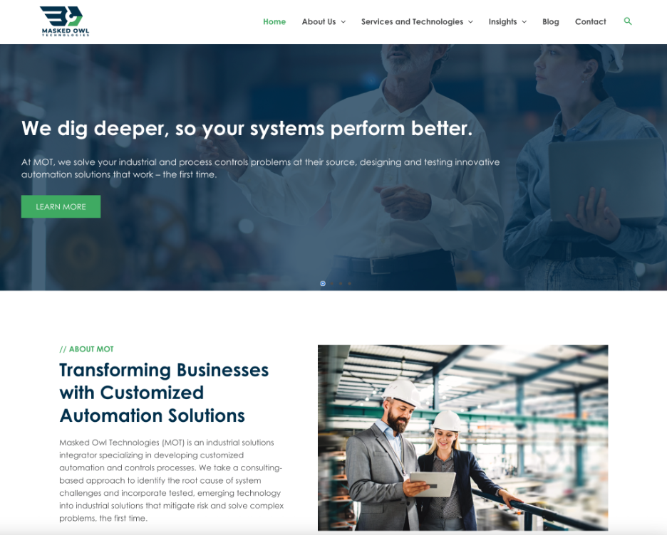 Masked Owl Technologies Homepage